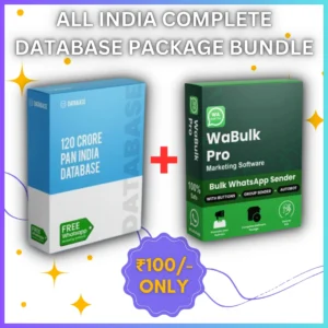 All India Complete Database Package + WhatsApp Bulk Sender Software Bundle